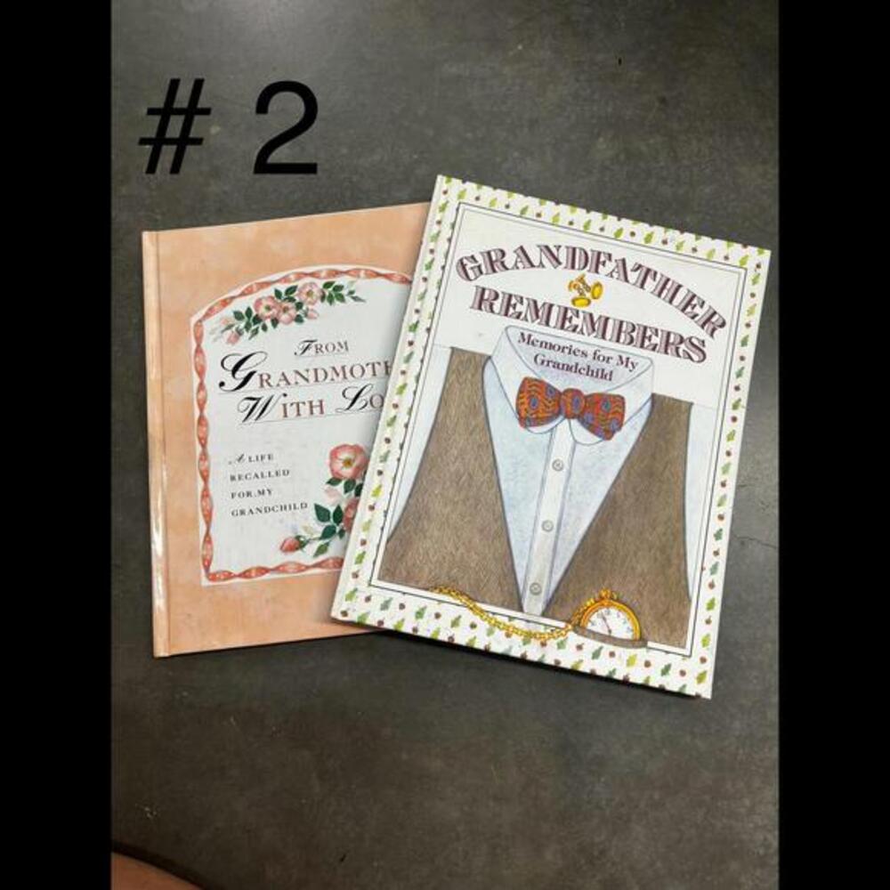 Grandparent Memory Books Set Grandmother & Grandfather Remembers